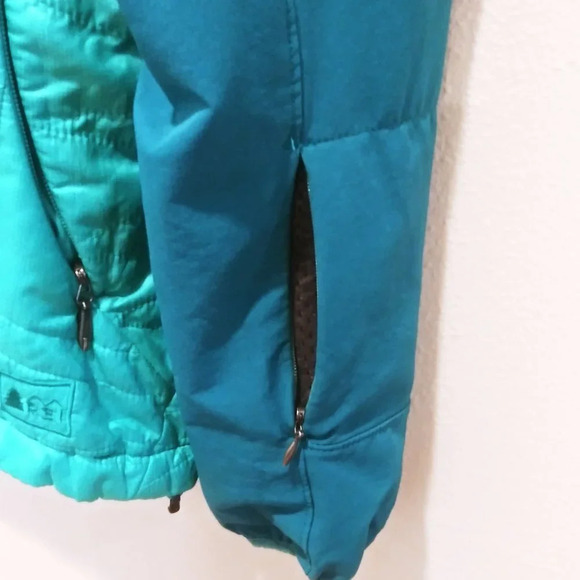REI Mont Range Quilted Pimaloft Hooded Jacket Turquoise Mint - Picture 4 of 6